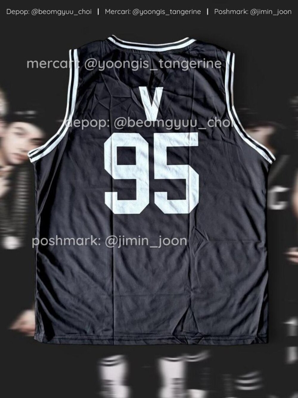 Black unisex BTS V Taehyung jersey!